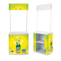 Trade show table stand  exhibition counter booth hardware PVC board ABS portable promotion table for  supermarket sales